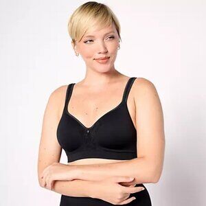 Breezies Seamless Lace Comfort Wirefree T-Shirt Bra 40DDD